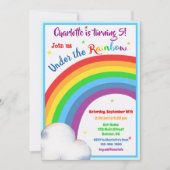 Einladung zum Rainbow-Geburtstag (Vorderseite)