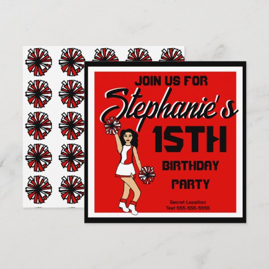 Einladung zum Red Cheer #2 (Vorne/Hinten)