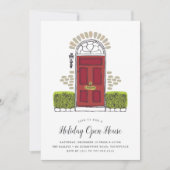 Einladung zum Red Door Holiday Open House (Vorderseite)