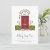 Einladung zum Red Door Holiday Open House (Stehend Vorderseite)