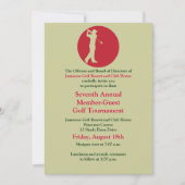 Einladung zum Red Green Corporate Golf Turnier (Vorderseite)