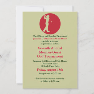Einladung zum Red Green Corporate Golf Turnier