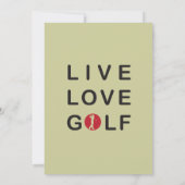 Einladung zum Red Green Corporate Golf Turnier (Rückseite)