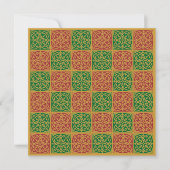 Einladung zum Red Green Simple Holiday Square (Vorderseite)