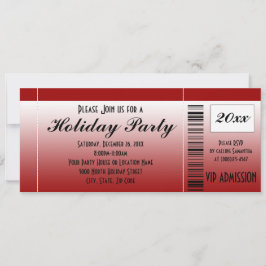 Einladung zum Red Holiday Party Ticket