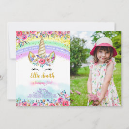 Einladung zum Red Magical Unicorn Foto