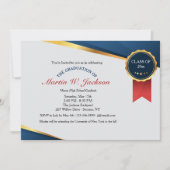 Einladung zum Red Ribbon Certificate Abschluss (Vorderseite)