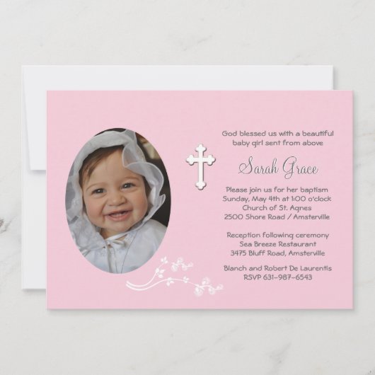 Einladung zum religiösen Foto (Vorderseite)