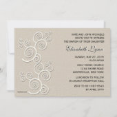 Einladung zum religiösen Foto der White Dove Versi (Rückseite)