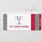 Einladung zum Rennwagen am Geburtstag personalisie (Rückseite)