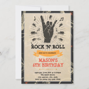 Einladung zum Rock- und Roll-Musik