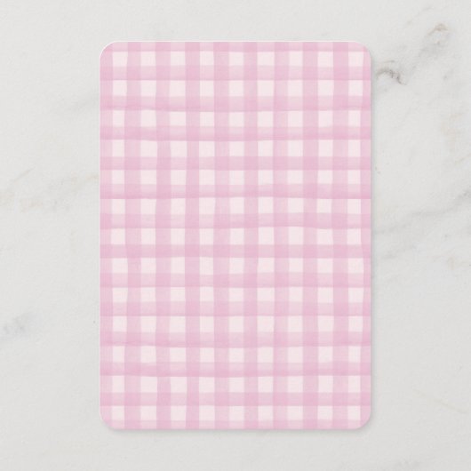 Einladung zum rosa Coquette Bow Diaper Raffel einf (Rückseite)