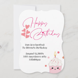 Einladung zum rosa Design vor einem Jahr