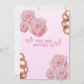 Einladung zum Rosa Geburtstag (Rückseite)