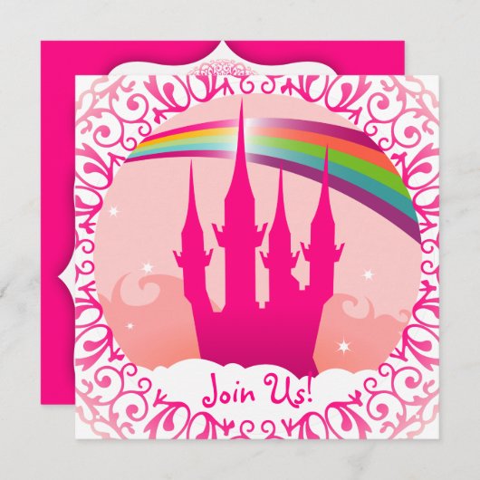 Einladung zum Rosa Palast (Vorne/Hinten)