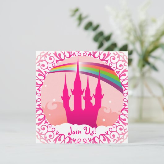 Einladung zum Rosa Palast (Stehend Vorderseite)