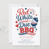 Einladung zum Rot Weiß & Due BBQ (Vorderseite)