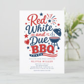 Einladung zum Rot Weiß & Fällig BBQ (Stehend Vorderseite)
