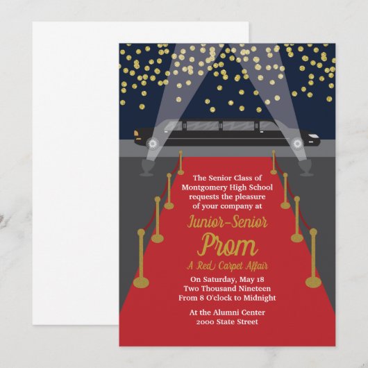 Einladung zum Roten Teppich (Vorne/Hinten)