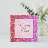 Einladung zum Roten und Lila Rollen (Stehend Vorderseite)