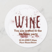 Einladung zum Roten Wein Bachelor (Vorne/Hinten)