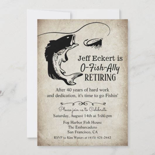 Einladung zum Ruhestand (Vorderseite)