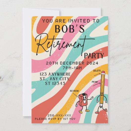 Einladung zum Ruhestand alter Computer (Vorderseite)