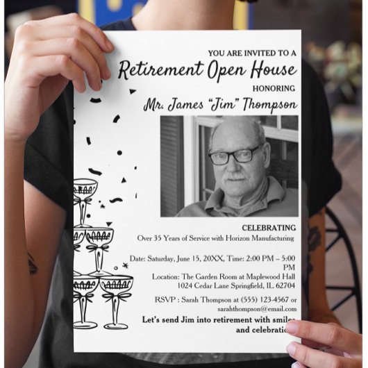 Einladung zum Ruhestand Flyer
