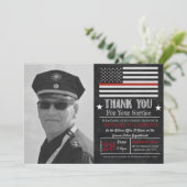 Einladung zum Ruhestand von Feuerwehrleuten (Stehend Vorderseite)