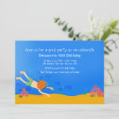 Einladung zum Schlucktauchen (Stehend Vorderseite)