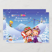 Einladung zum Schneeschuhen (Vorne/Hinten)