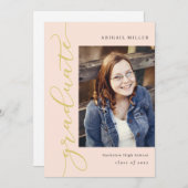 Einladung zum Schreiben eines bearbeitbaren Abschl (Vorne/Hinten)