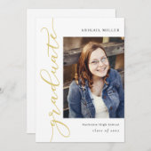 Einladung zum Schreiben eines bearbeitbaren Abschl (Vorne/Hinten)