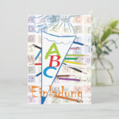 Einladung zum Schulanfang (Stehend Vorderseite)