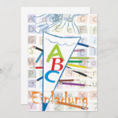 Einladung zum Schulanfang (Vorne/Hinten)