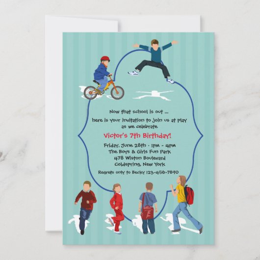 Einladung zum Schuljahr (Vorderseite)