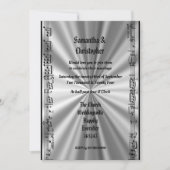 Einladung zum Schwarz-Silber-Foto (Vorderseite)