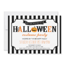 Einladung zum Schwarz-Weiß-Halloween-Party