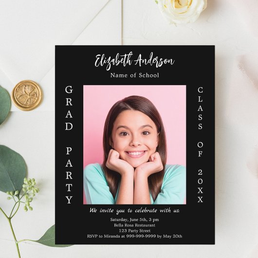 Einladung zum Schwarz-weißen Foto 2025 der Graduat