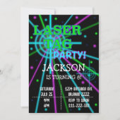 Einladung zum Schwarzen Laser Tag (Vorderseite)