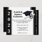 Einladung zum Schwarzweiß-Abschluss (Vorne/Hinten)