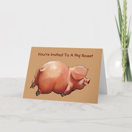 Einladung zum Schweinegrosten: Gemälde von glückli (Vorderseite)