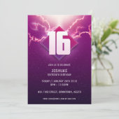Einladung zum sechzehnten Geburtstag (Stehend Vorderseite)