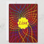 Einladung zum sechzehnten Geburtstag. (Rückseite)