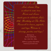 Einladung zum sechzehnten Geburtstag. (Vorne/Hinten)