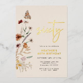 Einladung zum sechzigsten Geburtstag