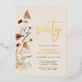 Einladung zum sechzigsten Geburtstag (Vorderseite)