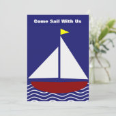 Einladung zum Segeltörn (Stehend Vorderseite)