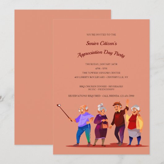 Einladung zum Seniorentag (Vorne/Hinten)