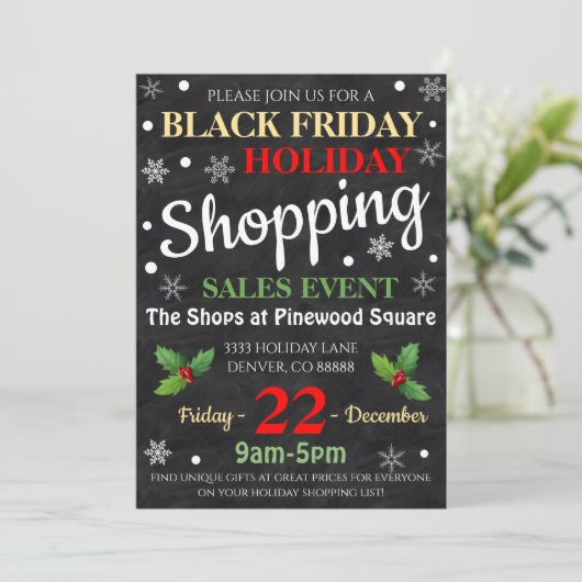 Einladung zum Shopping (Stehend Vorderseite)